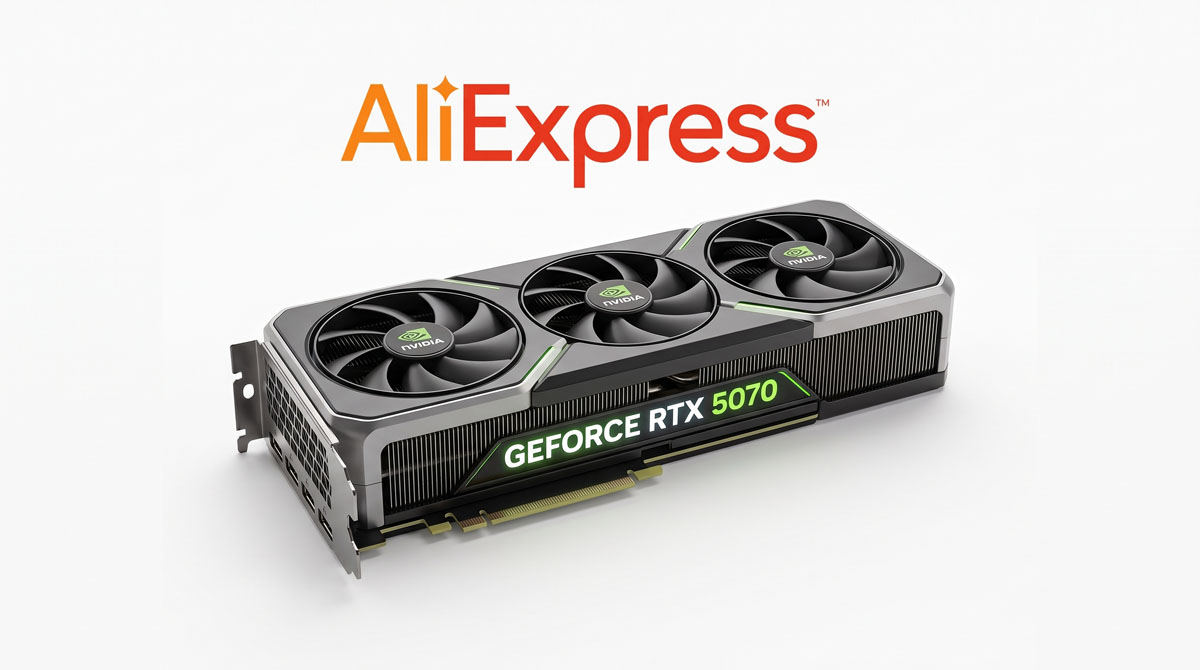 NVIDIA GeForce RTX 5070 på AliExpress